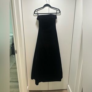 Scott McClintock black velvet dress